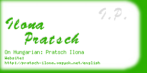 ilona pratsch business card